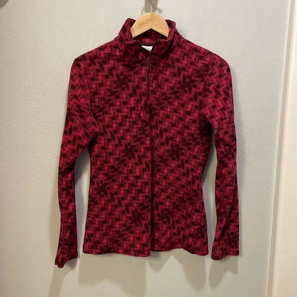 Columbia woman’s fuzzy half zip long sleeve shirt - Picture 2 of 11